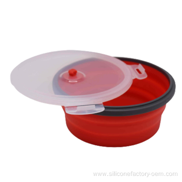 Folding Silicone Bowl Thickened Heat Resistant Baby Bowl